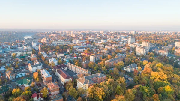 Повітряний вид місто Вінниця Україна Осінній день — стокове фото