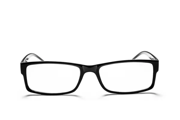 Black eye glasses isolated on white background Royalty Free Stock Photos