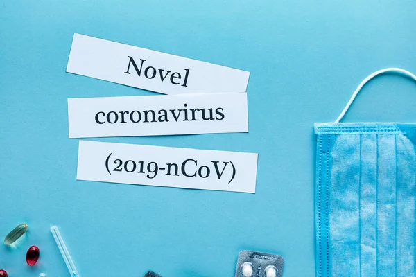Coronavirus 2019 n-Cov概念。Coronavirus和ta的药物 — 图库照片