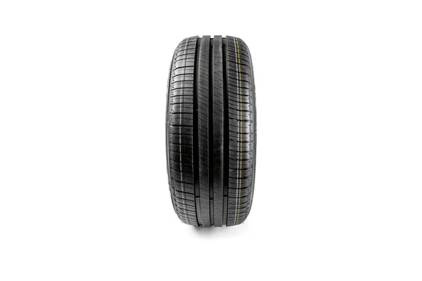 Tire Isolated White Background Summer Car Tire — Stock Photo, Image