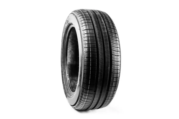 Tire Isolated White Background Summer Car Tire — Stock Photo, Image