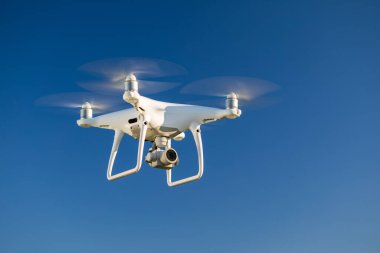 Dron kuad helikopteri yeşil mısır tarlasında