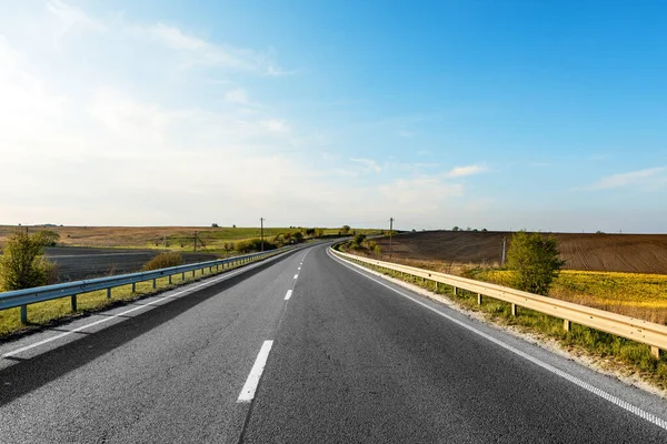 Speed Highway Field Asphalt Paved Road — Stock Photo, Image