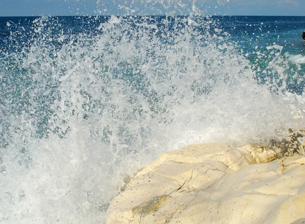 Sea surf on Black sea — Stock Photo, Image