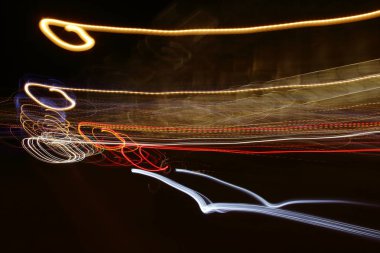 Gece ışık soyutlama