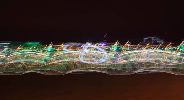 Gece ışık soyutlama