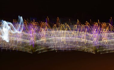 Gece ışık soyutlama