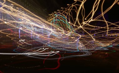 Gece ışık soyutlama