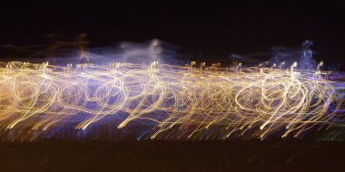 Gece ışık soyutlama