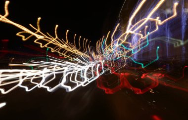 Gece ışık soyutlama