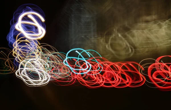 Abstracción de luz nocturna — Foto de Stock