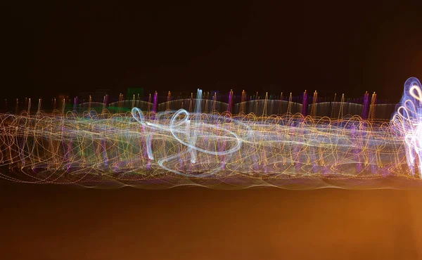 Abstracción de luz nocturna — Foto de Stock