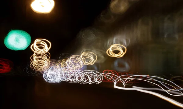 Abstracción de luz nocturna — Foto de Stock