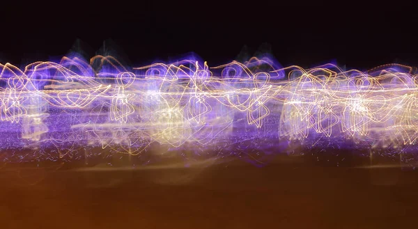 Abstracción de luz nocturna — Foto de Stock