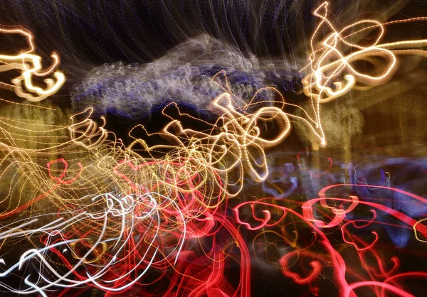 Abstraction de lumière nocturne — Photo