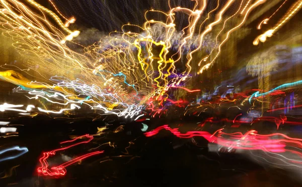 Luz noturna Abstração — Fotografia de Stock