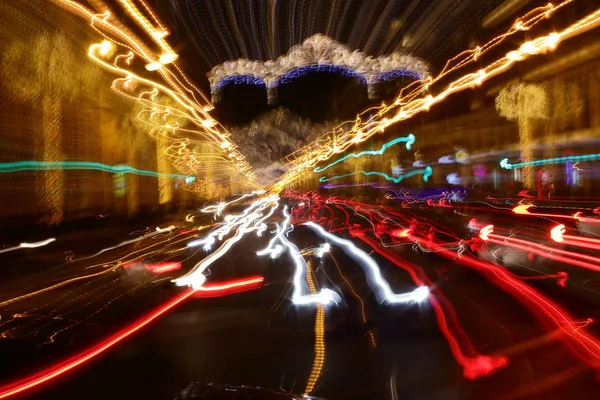 Abstracción de luz nocturna — Foto de Stock