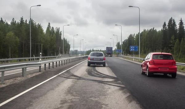 Auto-estrada no norte da Europa — Fotografia de Stock