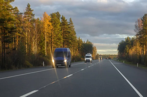 Auto-estrada no norte da Europa — Fotografia de Stock