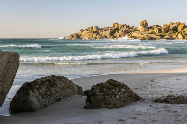 Zuid Afrika Kaapstad Sandy Strand Van Lundadno Bay Stralen Van — Stockfoto