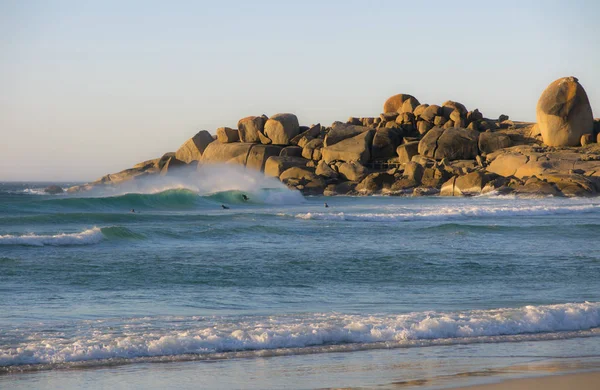 Zuid Afrika Kaapstad Sandy Strand Van Lundadno Bay Stralen Van — Stockfoto