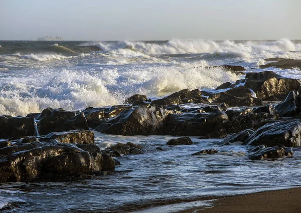 Potężny Surf Wybrzeżu Oceanu Indyjskiego Republice Południowej Afryki — Zdjęcie stockowe