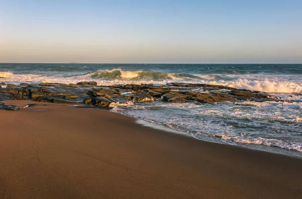 Powerful surf on the coast of the Indian Ocean in South Africa