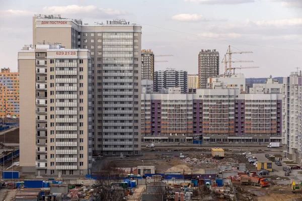 Neubauten Stadtrand Von Petersburg Baustelle — Stockfoto