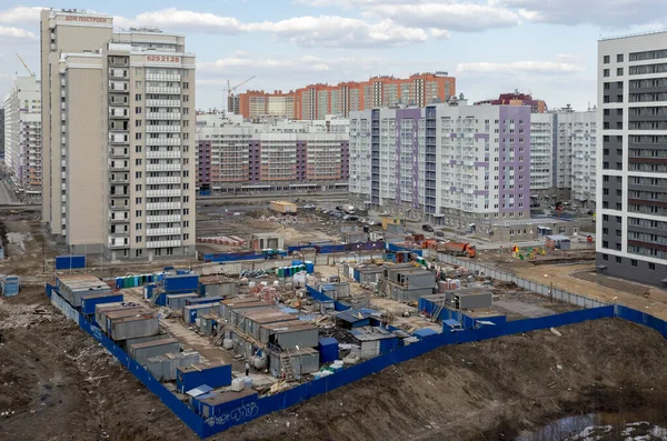 Neubauten Stadtrand Von Petersburg Baustelle — Stockfoto