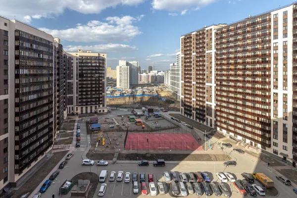 Neubauten Stadtrand Von Petersburg Baustelle — Stockfoto