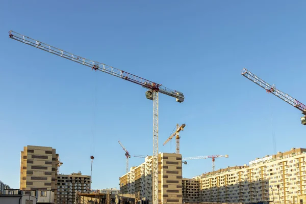 Neubauten Stadtrand Von Petersburg Baustelle — Stockfoto