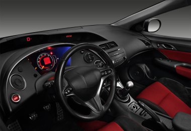 İç modern bir otomobil