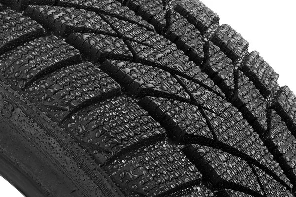 水の滴を車のタイヤ — ストック写真
