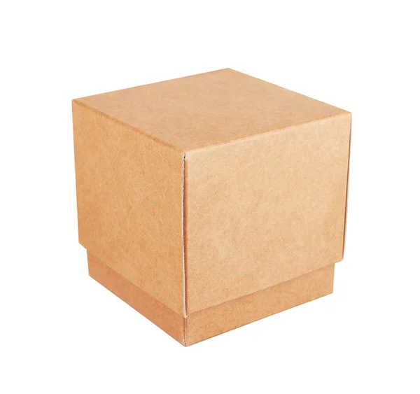 Χάρτινο κουτί που απομονώνονται σε λευκό — Φωτογραφία Αρχείου