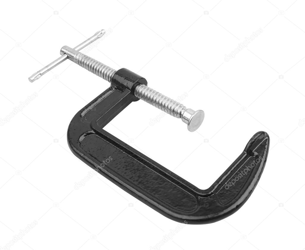 Clamp tool isolated on white