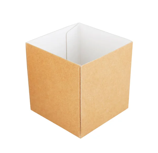 Caja de papel aislada en blanco — Foto de Stock