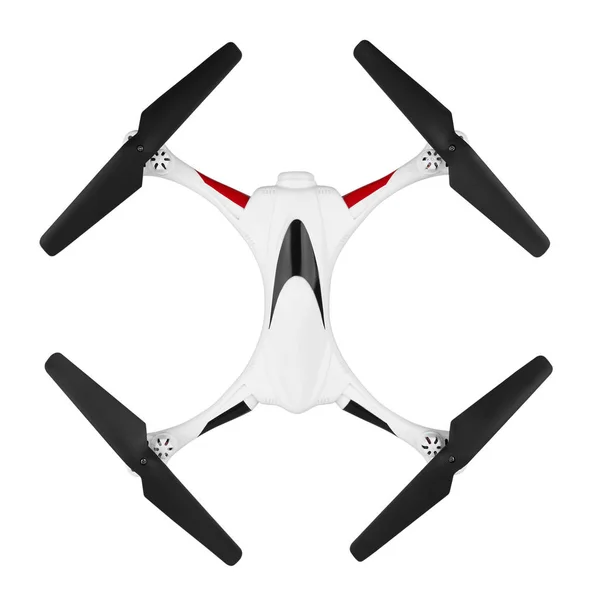 Drone, quadrocopter biały — Zdjęcie stockowe