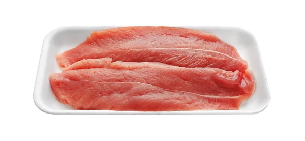 Frisches rohes Fleisch in der Verpackung — Stockfoto