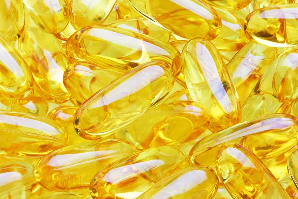 Yellow pills close up — Stock Photo, Image