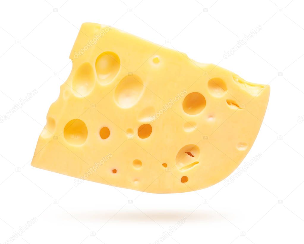 Cheese isolated on white