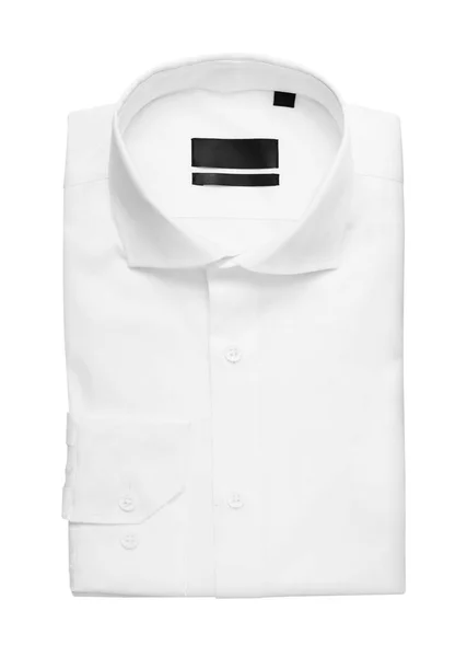 Wit overhemd op witte achtergrond — Stockfoto