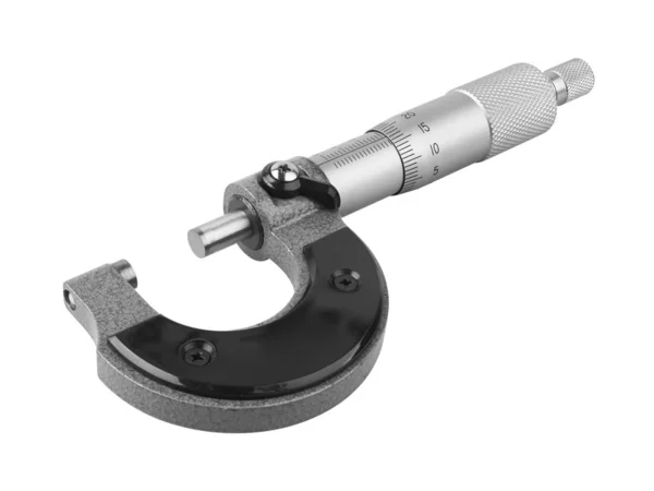 Micrometer on white — Stock Photo, Image