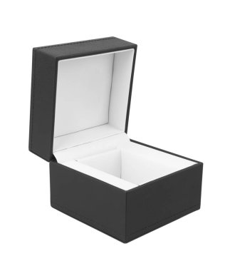 beyaz izole açık siyah hediye kutusu