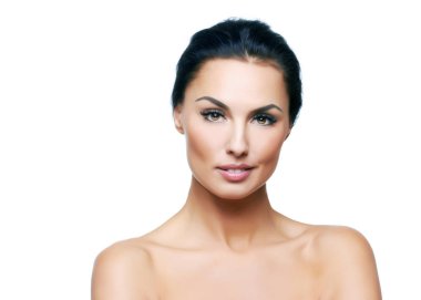 güzel Avrupa genç bir kadın portresi