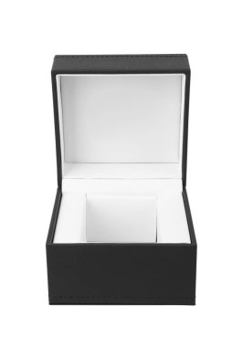 beyaz izole açık siyah hediye kutusu