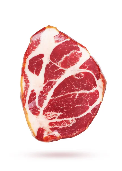 Carne Crua Fresca Isolada Sobre Fundo Branco — Fotografia de Stock