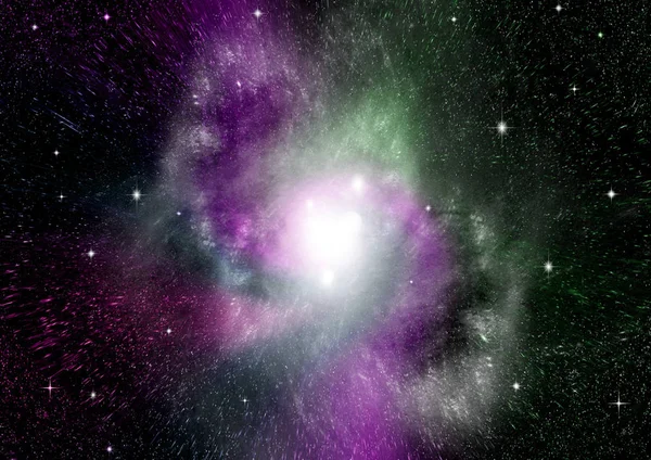Galaxie dans un espace libre — Photo
