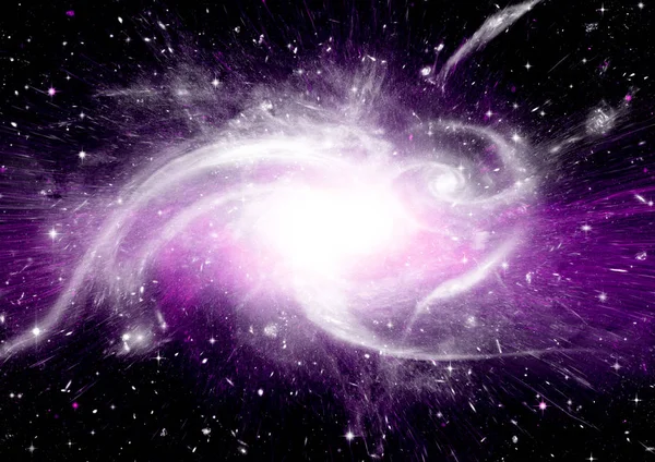 Stjärnor, damm och gasnebulosa i en avlägsen galax — Stockfoto