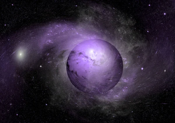 Nébuleuse des étoiles, de la poussière et du gaz dans une galaxie lointaine — Photo