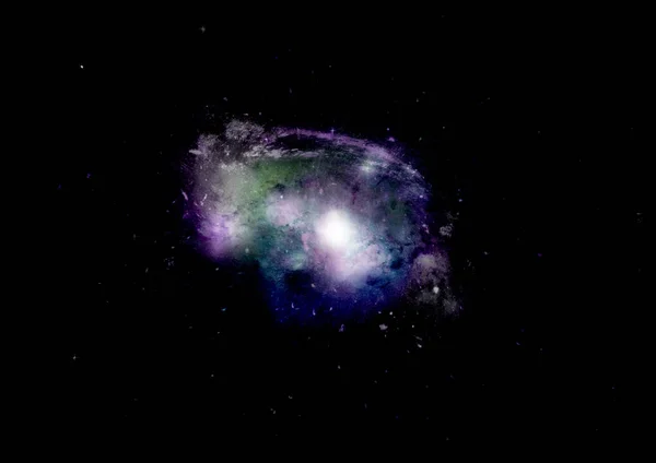 Nebulosa di stelle, polvere e gas in una galassia lontana — Foto Stock
